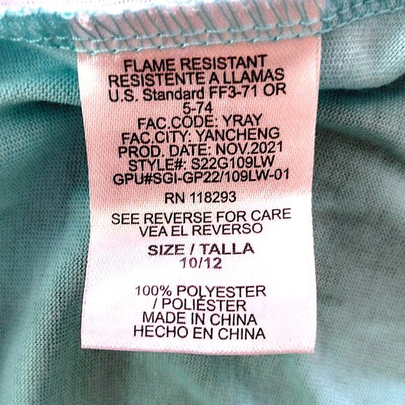 LEGO ~ Star Wars ~ Disney ~ Baby Yoda Nightgown ~ Sleep Shirt Girls Sz 10-12 NWT - Picture 4 of 9